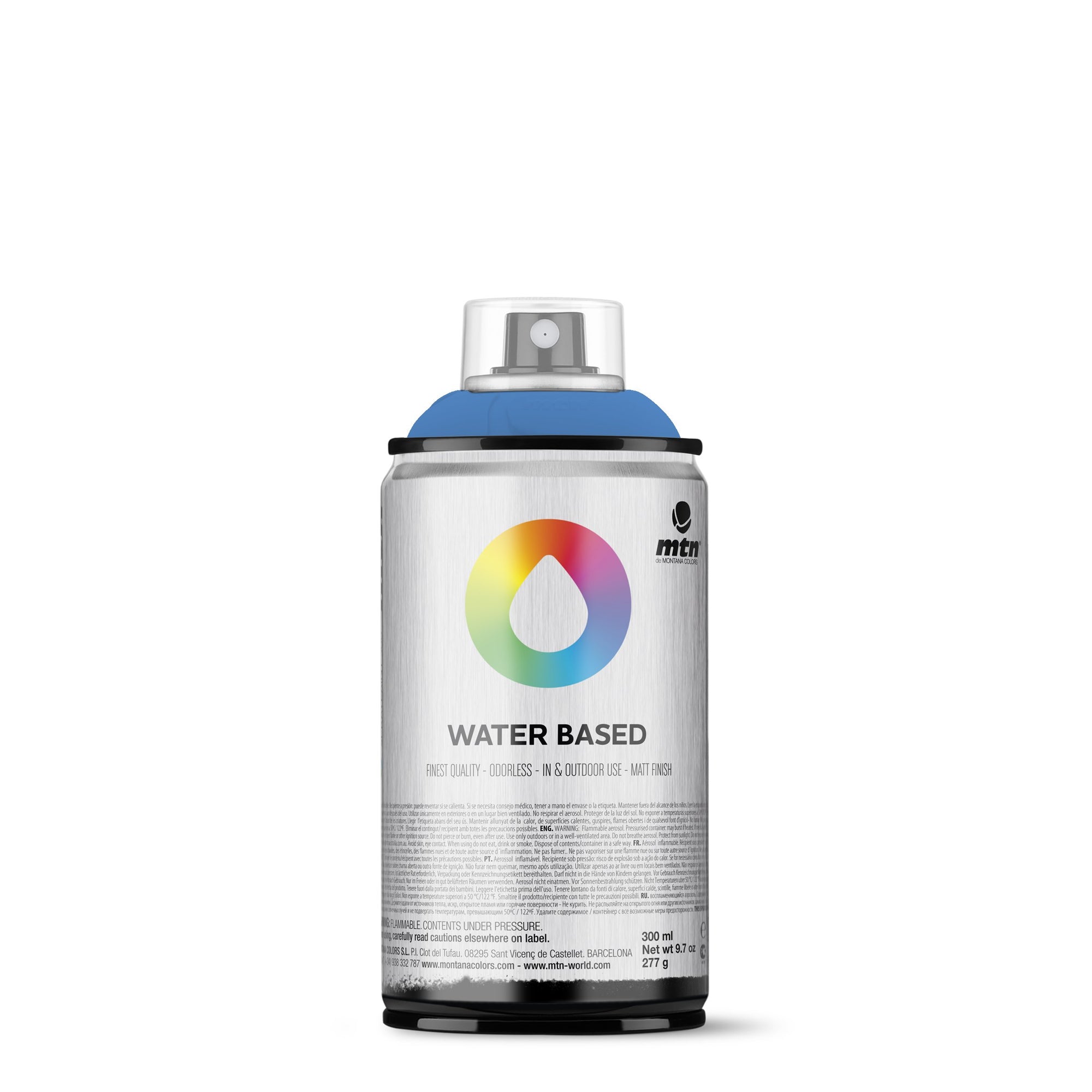 MTN Montana Waterbased  Foam Safe Spraypaints - Primary Blue Light