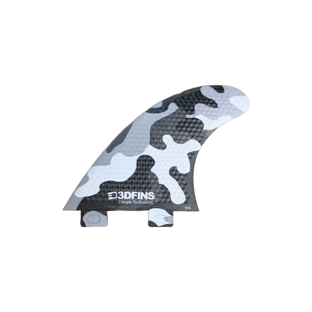 3D Fins Go Hard B&W Camo Dual Tab  Base