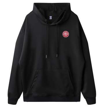 Hanalei Brand Logo Hoodie Black