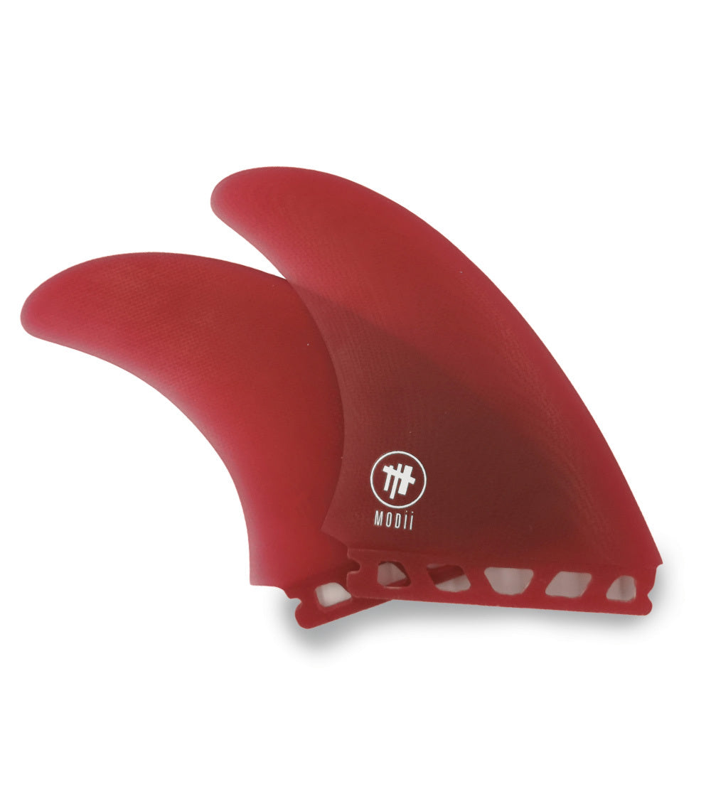 Modii Twin fin White/Blue- Single Tab (Futures Compatible)
