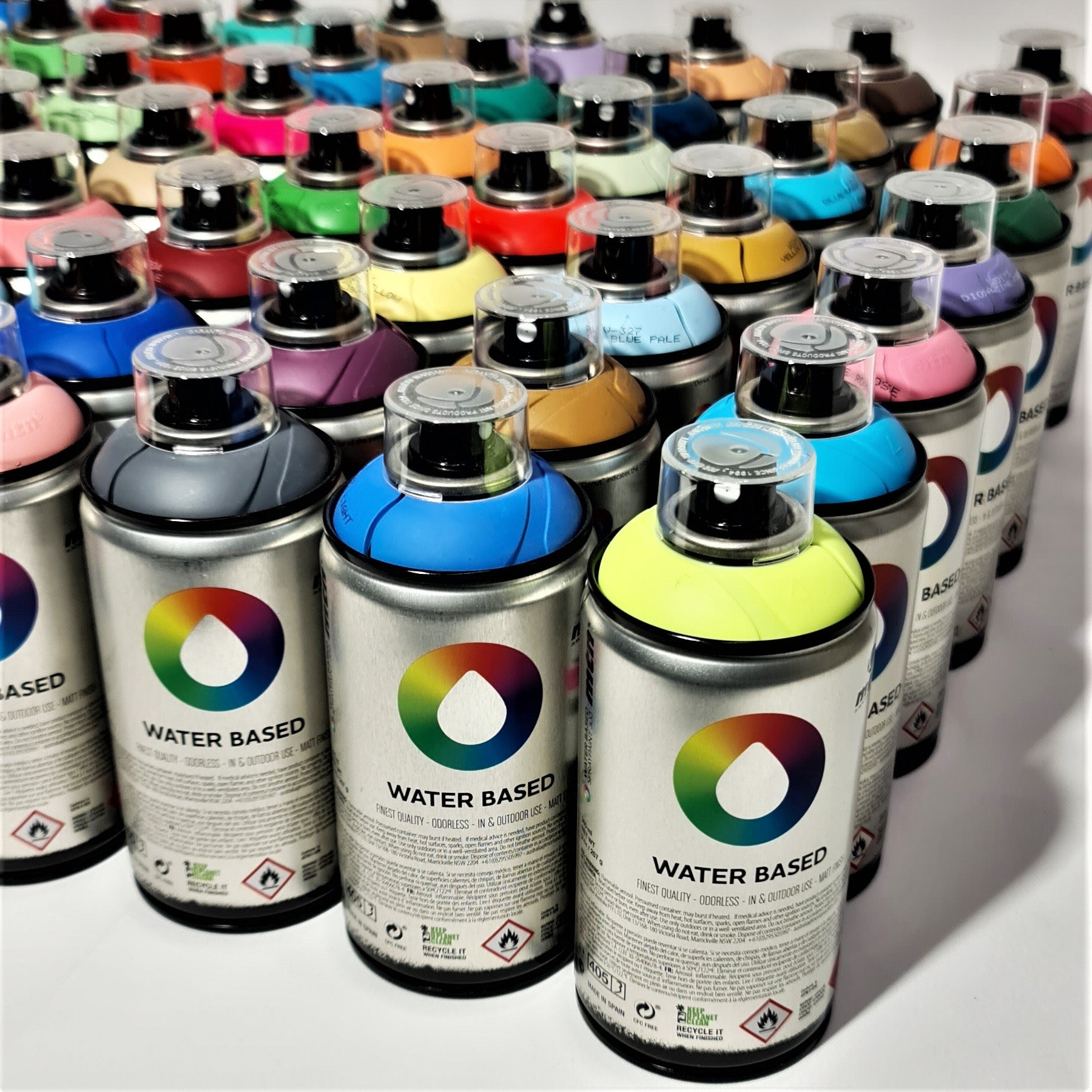 Montana Waterbased Acrylic Grafitti Spraypaints At Sanded Australia