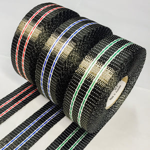 Carbon Uni 40mm 2 Stripe Tape With Blue Insert