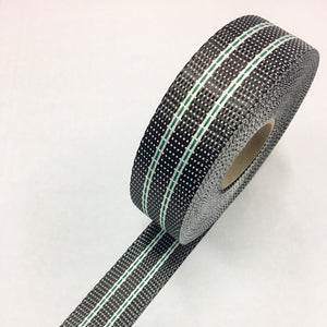 Carbon Uni 40mm 2 Stripe Tape With Blue Insert