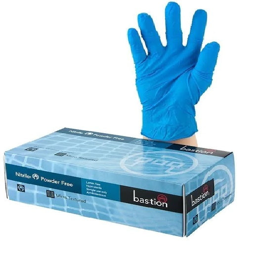 Bastion Gloves - Nitrile Powder Free - Blue