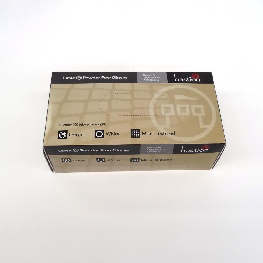 Bastion Latex Gloves - White