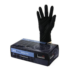 Bastion Gloves - Nitrile Powder Free - Black