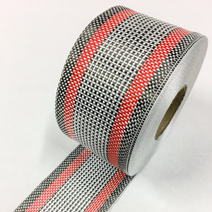 Red Colour Band Carbon Rail Tape