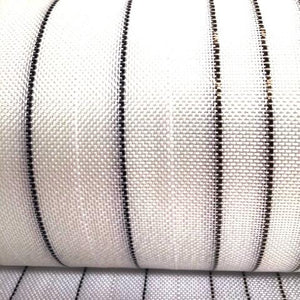 Custom Cloth Range - Basalt Middle Stripes/ Black And White Innegra  Outside Stripes 4oz Cloth