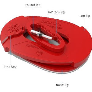 Gearbox 2 Fin Box Installation Kit -  2 rout system