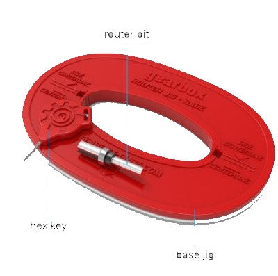 Gearbox 2 Fin Box Installation Kit -  1 rout system