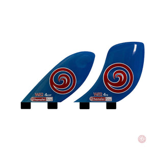 Hanalei WS2 Quad Fin Set  Dual Tab Base