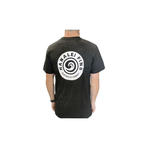 Hanalei Circle Logo Tee Black/White
