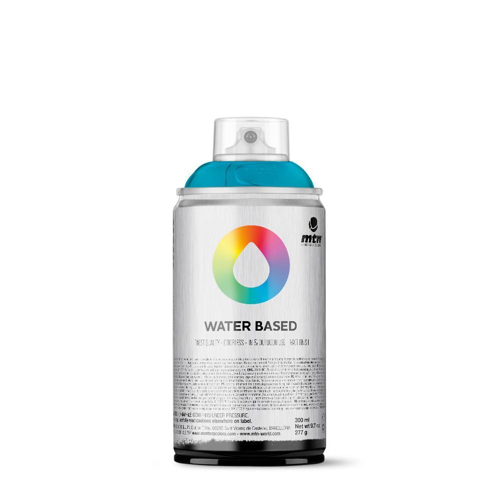 MTN Montana Waterbased  Foam Safe Spraypaints - Flourescent Blue