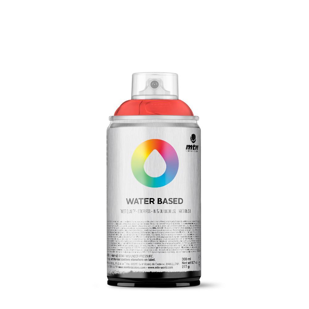 MTN Montana Waterbased  Foam Safe Spraypaints - Flourescent Red