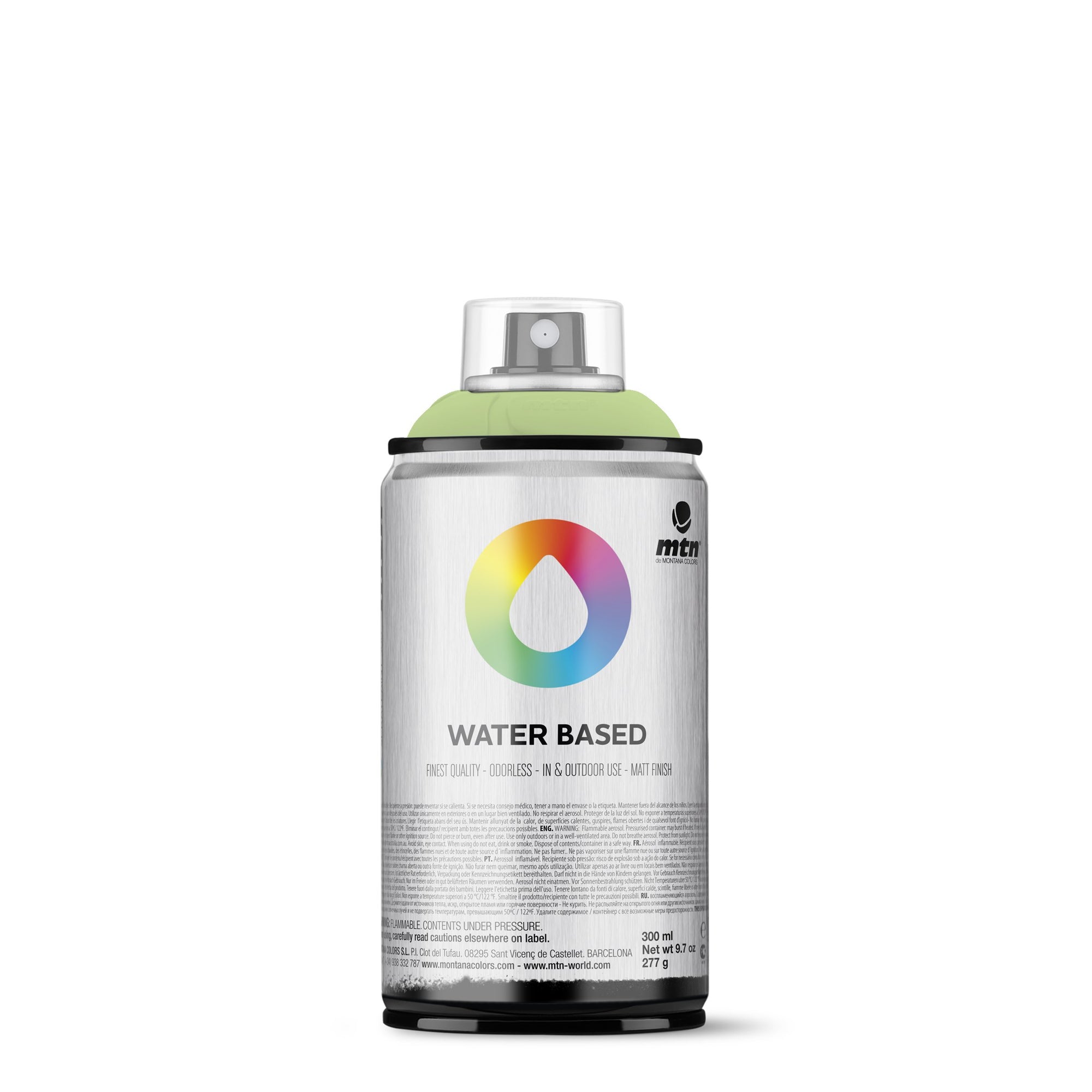 MTN Montana Waterbased  Foam Safe Spraypaints - Phathalo Green Light