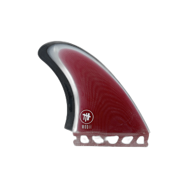 Modii Twin fin Red/White/Black- Single Tab (Futures Compatible)