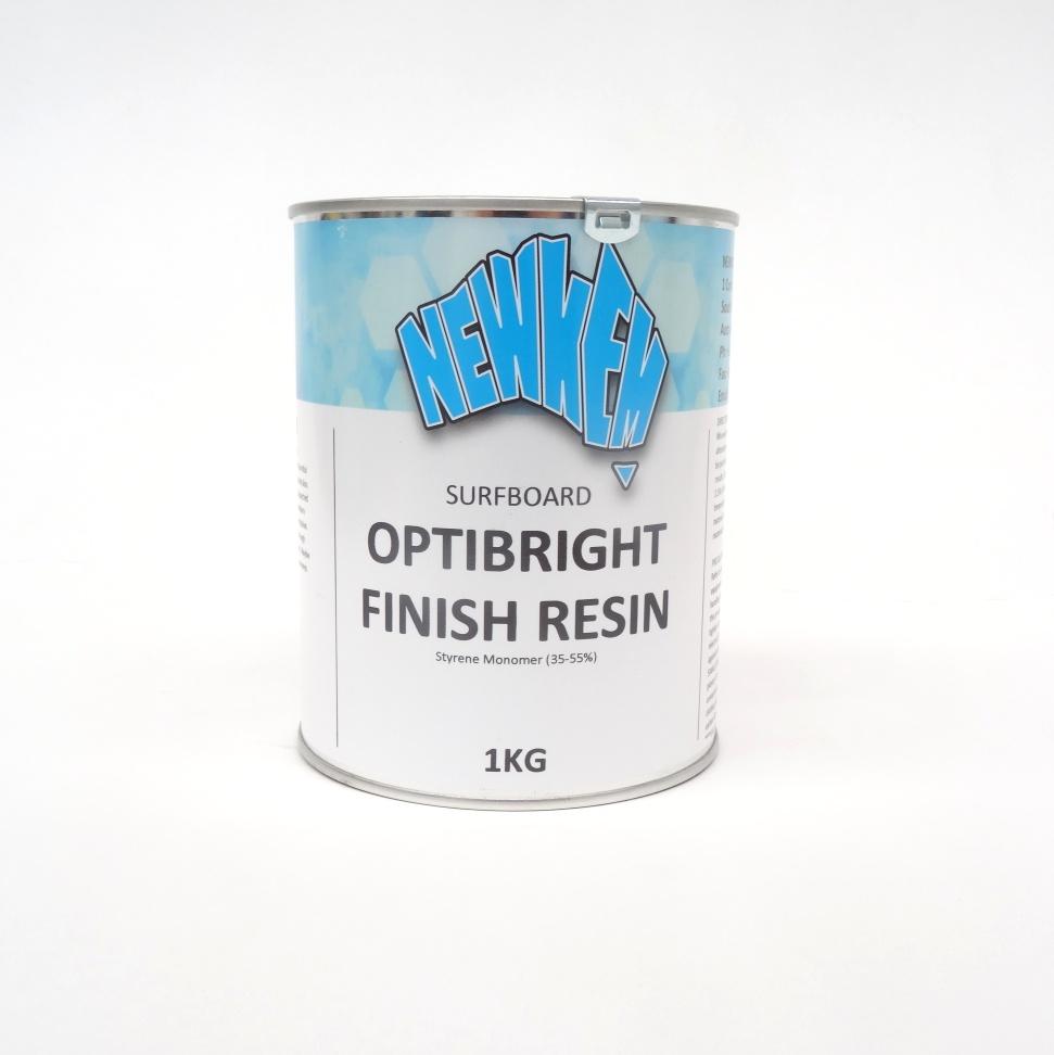Newkem Surfboard Polyester OptiBright Finish Gloss Resin Sanded