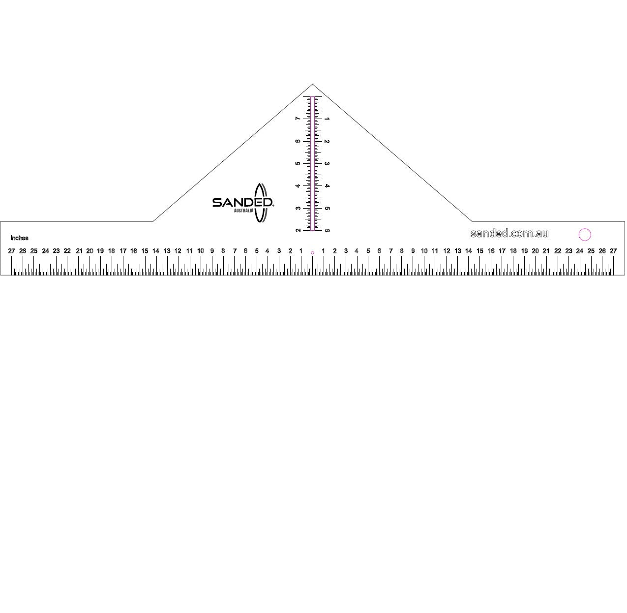 Chablon Ruler Shapers Tools for Surfboards - Sanded Australia
