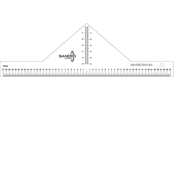 Card Ruler Outline Ultimate Outline Template Ruler - Sanded Australia
