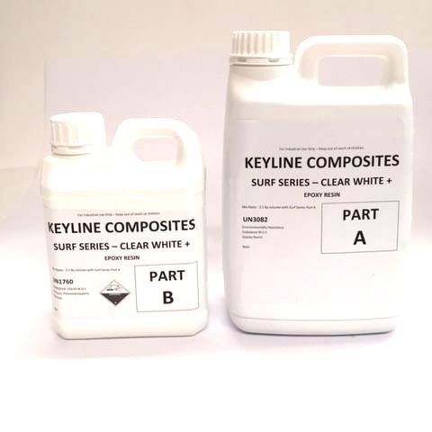 Keyline Composites Surf Series Optic  Bright Epoxy Resin 3L Kit