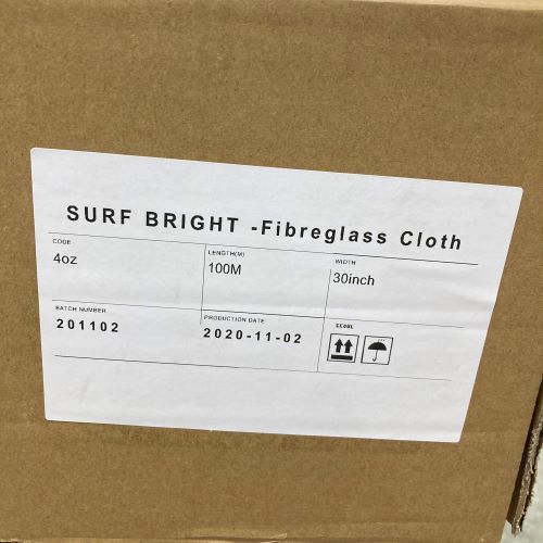 Surfbright Fibreglass Eglass Imported cloth 4oz 30 Inch Wide -30M or 100M Roll