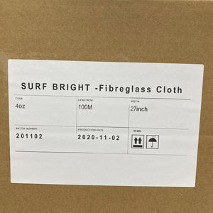 Surfbright Fibreglass Eglass Imported cloth 4oz 27 Inch Wide -30M or 100M Roll