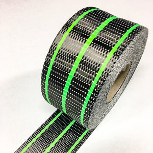 Carbon Uni 3 Stripe Rail Tape With Orange Insert