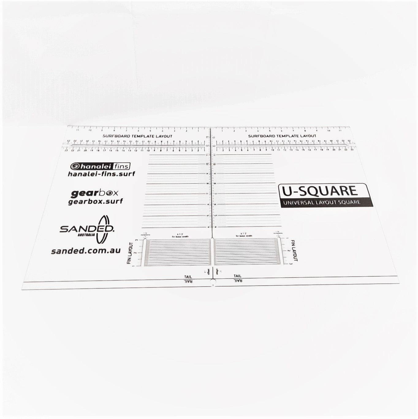 Sanded Australia /Gearbox U- Square Fin Placement Template